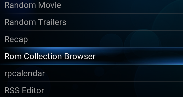 Installera Kodi ROM Collection Browser