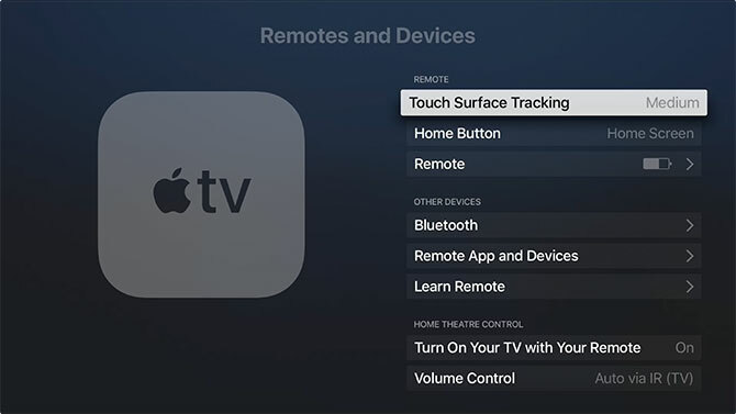 Apple TV-fjärrinställningar