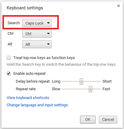 Chrome-caps-lock