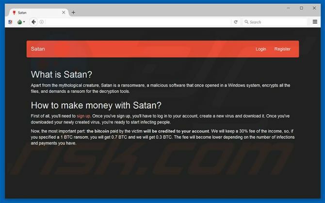 Ransomware-as-a-Service kommer att ge kaos till alla Ransomware som en tjänst Satan