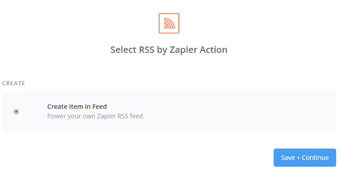 rss av zapier skapa objekt