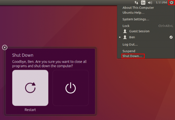 Så här använder du VirtualBox: Användarhandbok 34 VirtualBox Ubuntu Restart