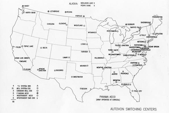 Autovon Switching Centers