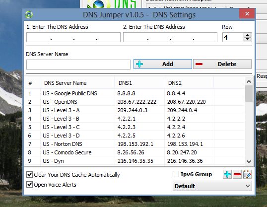 växla dns server