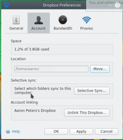 optimera backup dropbox alla