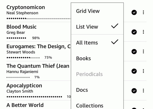 Kindle-filteralternativ