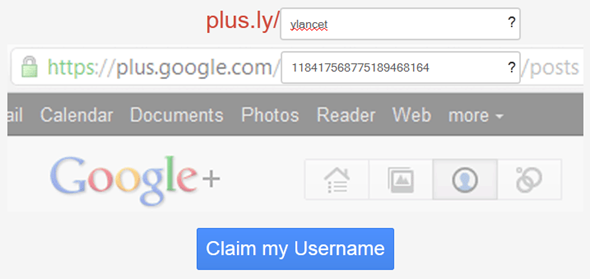 google plus url-namn