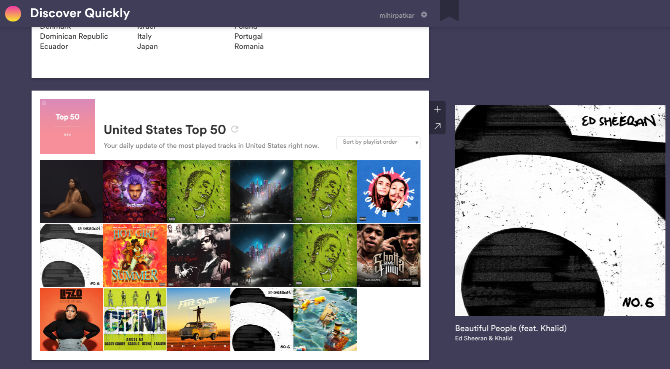 Discover Quickly är en snygg webbapp av Spotify-utvecklare för att hitta ny musik baserat på vad du gillar