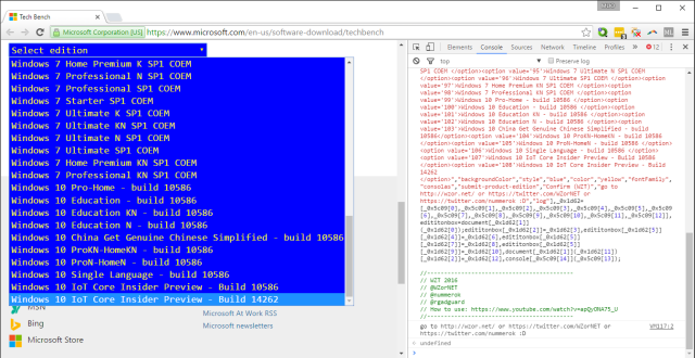 Microsoft Tech Bench Ladda ner Windows