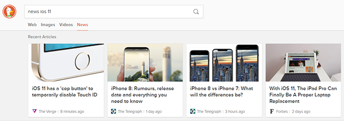 duckduckgo nyheter