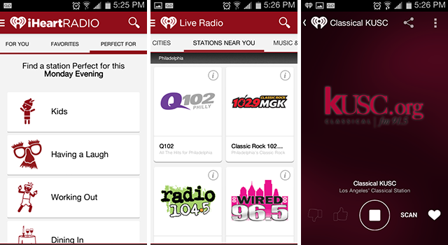 android-radio appar-iheartradio