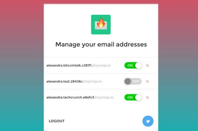 burnermail är den enklaste tillägget för att hantera gratis e-postadresser för engångsbruk