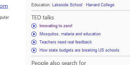 Bing lägger till TED-samtal för att söka resultat bing1