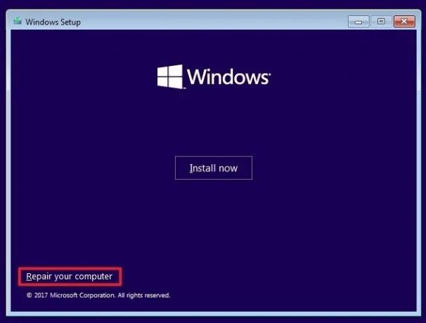 Windows 10 reparerar din dator