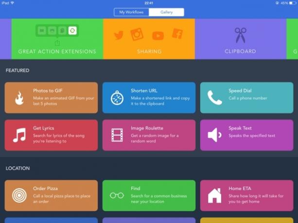 Hur du skapar dina egna tillägg för din iPhone och iPad-arbetsflöde iOS-galleri