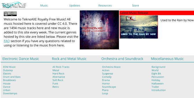 TeknoAXE har en stor samling gratis och royaltyfri musik att ladda ner