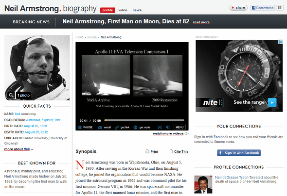 Lär dig mer om Neil Armstrong & The Apollo 11 Moon Landing On The web biografi neil armstrong