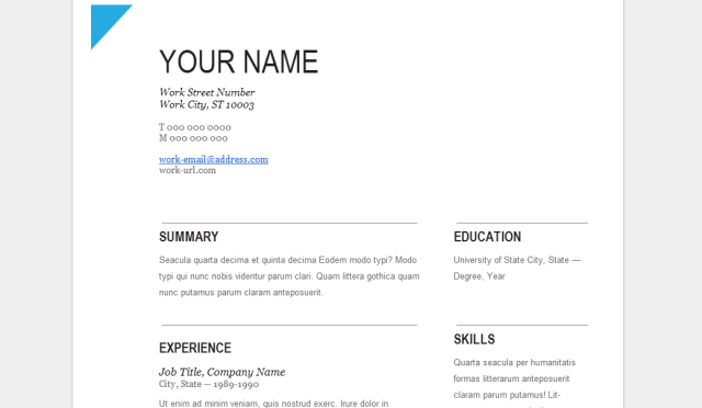 Google-docs-mallar-At-Work-resume