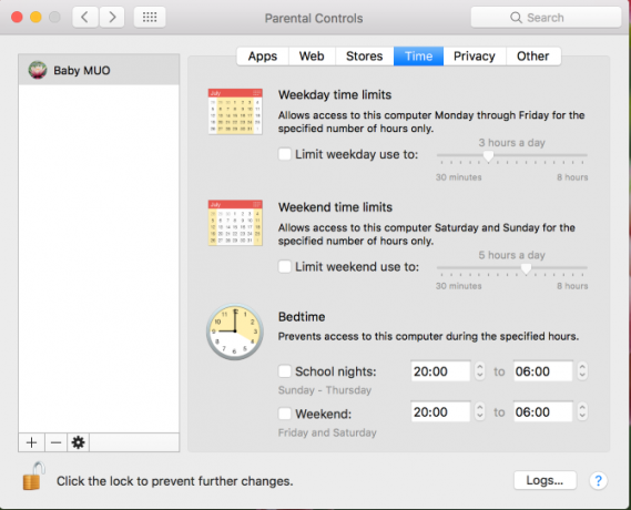 Mac tidsgräns föräldrakontroll