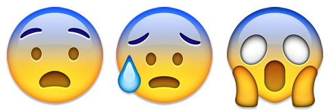 rädd orolig emoji-emoticon