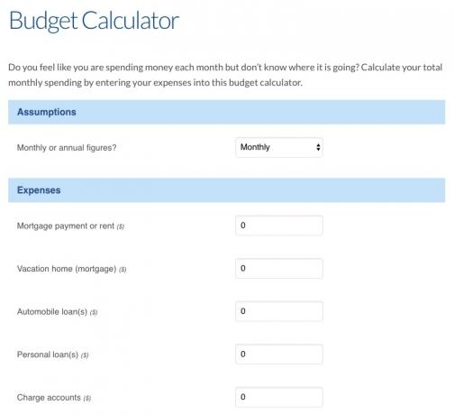 Titta på dina utgifter och kontrollera din budget med dessa 8 kostnadsberäknade budgeträknare