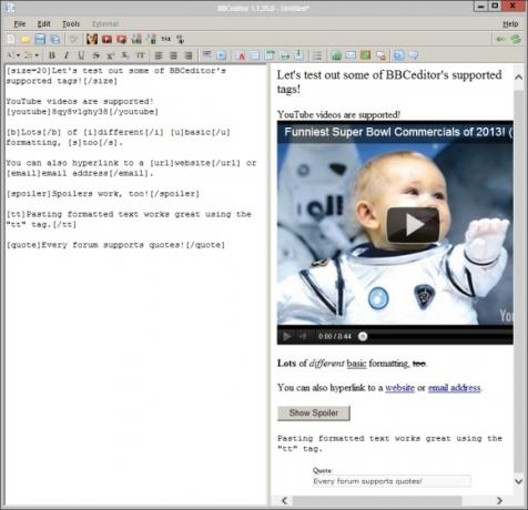 BBCeditor Låter dig förbereda och formatera foruminlägg offline [Windows] bbce3