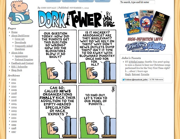 10 Awesome Webcomics Drawn Just for Geeks dork tower skärmdump