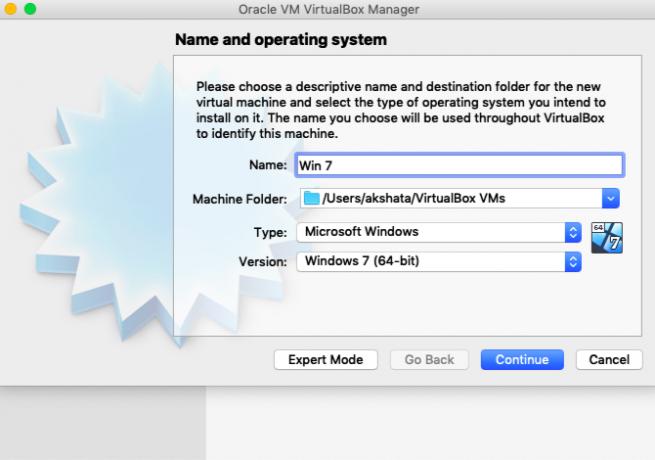 Ställa in Windows med VirtualBox på Mac