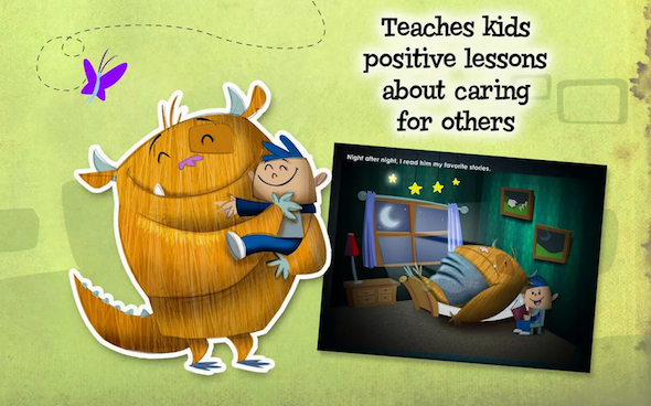 4 Underbara interaktiva Android-e-böcker för barn Barnböcker Monster3