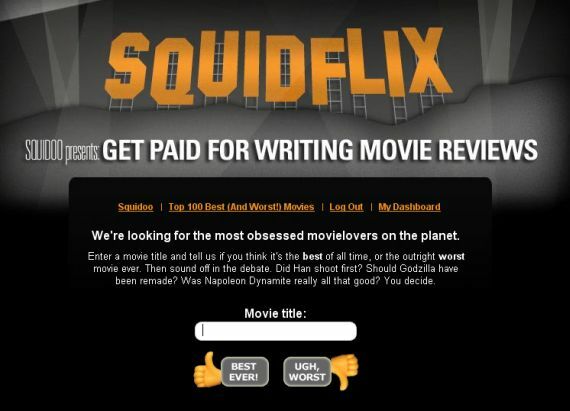 Hur man skriver en filmrecension online och tjäna pengar gör det squidflix