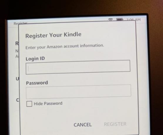 Så här ställer du in och använder din Kindle Paperwhite 04 Registrera Paperwhite