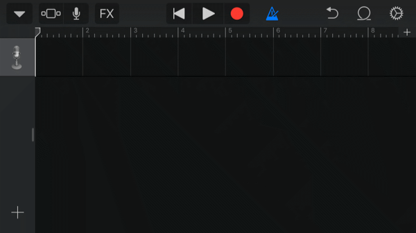 GarageBand App huvudredigerare