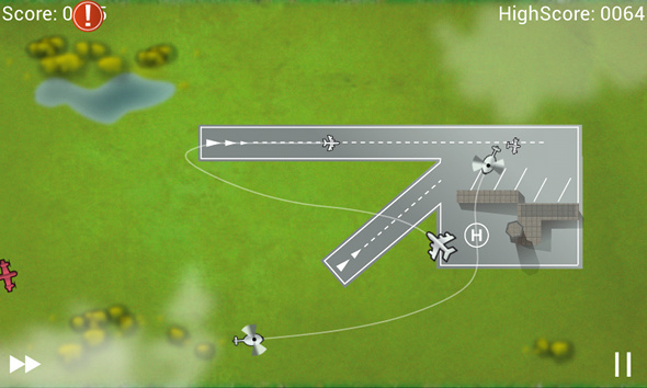 Kontrollera himlen och landplanen säkert med luftkontroll [Android 1.6+] -spel
