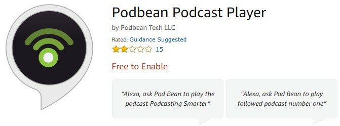 Podbean för amazon echo podcasts