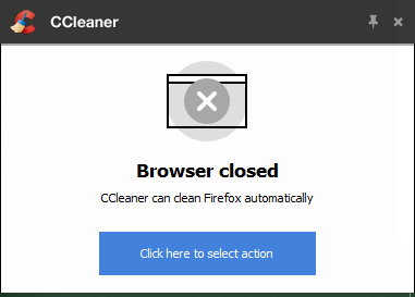 CCleaner Automatic Clean Popup