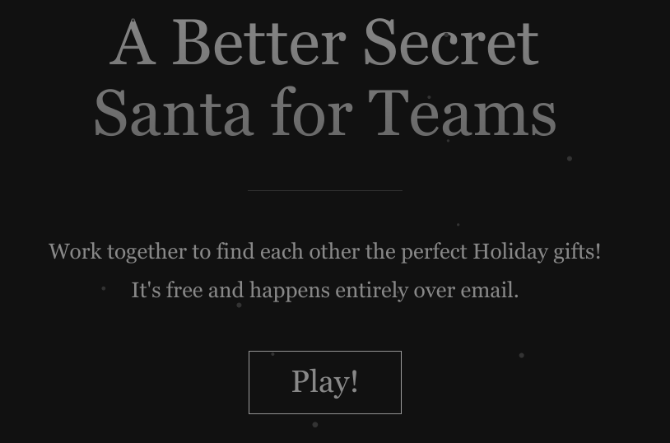 Conspiracy Santa är en bättre hemlig tomte för team