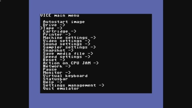 Autostart-spel-ROM-skivor i VICE64 på Raspberry Pi