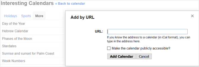 anslut google kalendrar webben