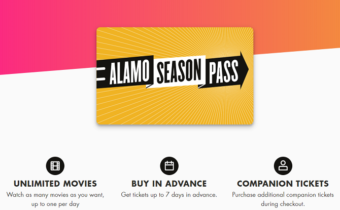 MoviePass-alternativ - Alamo Season Pass