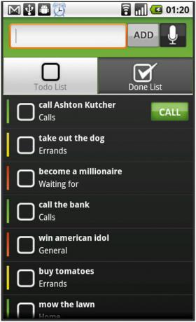 android röst att göra-lista