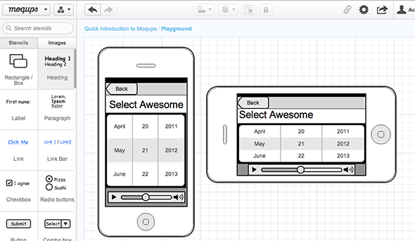 skapa ios-mockups