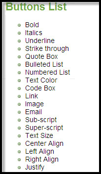 verktygsfält för textformatering