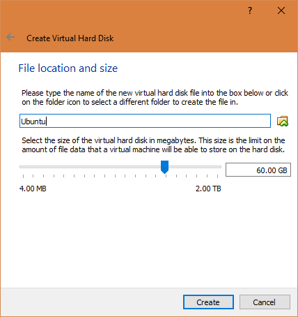 Hur man använder VirtualBox: Användarhandbok 26 VirtualBox Ubuntu hårddiskstorlek