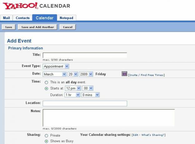 Organisera ditt liv med Yahoo Calendar-tilläggsevenemang