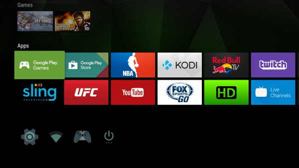 android tv-inställningar hemskärm