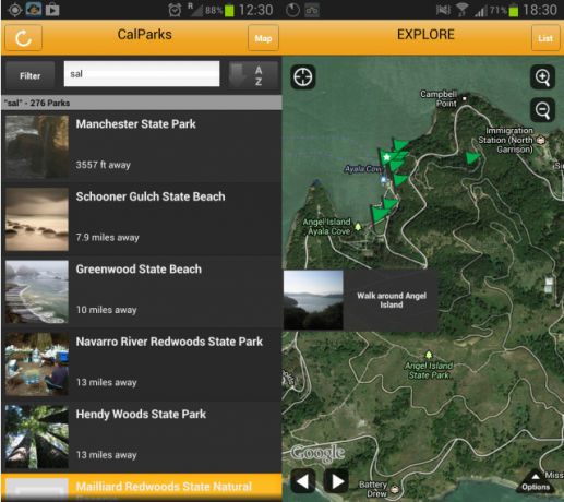 CalParks Android-app