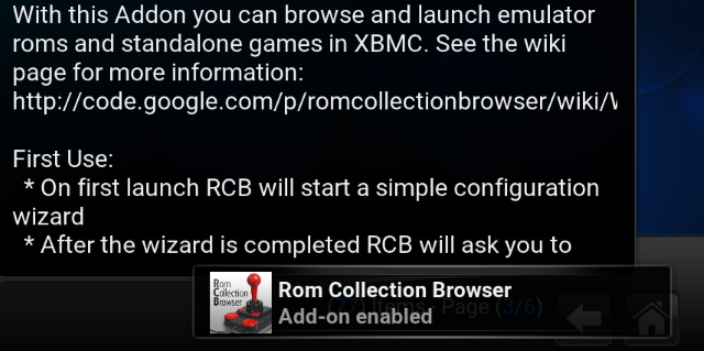 mAktivera Kodi ROM Collection Browser