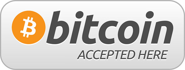 Bitcoin accepterad-märket