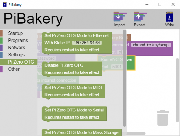 MakeUseOf Linux PiBakery Pi Zero OTG-läge