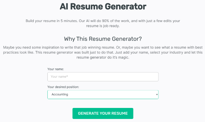 Kan AI bygga ett CV? Prova med EnhanCVs AI Resume Generator 